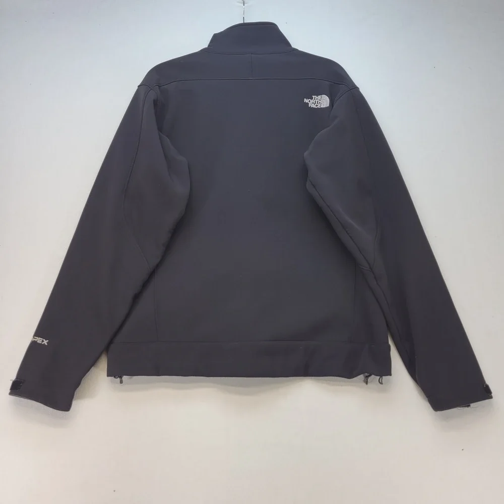 The North Face Apex Bionic Jacket Mens M Black Softshell Windproof Fleece Lined